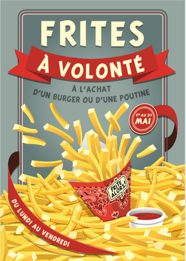 C&rsquo;est le mois de la Frite à Volonté chez Frite Alors!